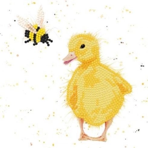 Timanttimaalauskortti Bree Merryn - Diamond Art Card Kit Bubble & Bumble - DUCKLING 18x18cm