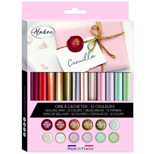 Aladine Sealing Wax sinettivaha – MIX 12 COLORS