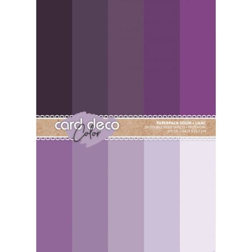 Card Deco – Color Paperpack Solid Purple paperilajitelma A4