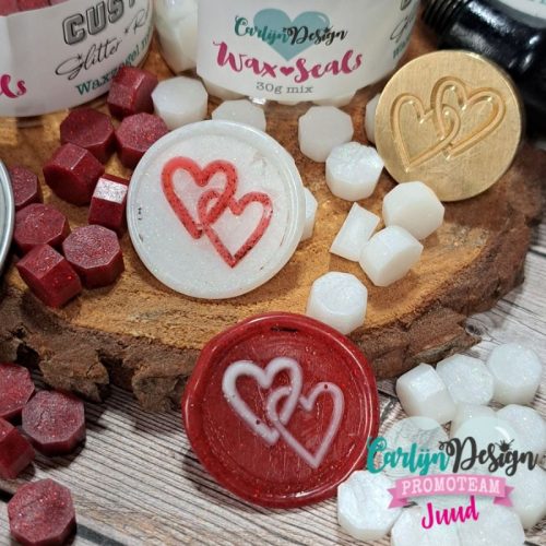 Carlijn Design Wax Seal Melts sinetti vahanapit – Glitter Red 2