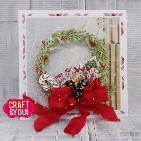 Craft You Design stanssi – CEDAR WREATH 1