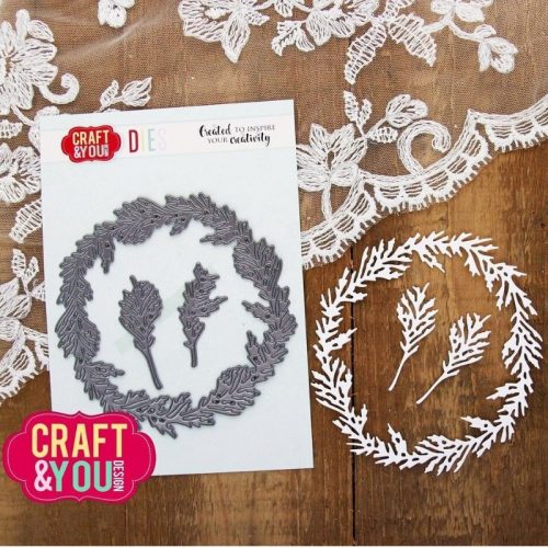 Craft You Design stanssi – CEDAR WREATH 2