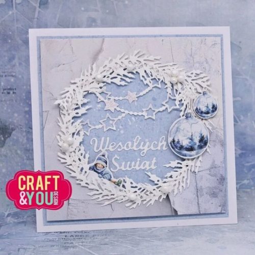 Craft You Design stanssi – CEDAR WREATH 3