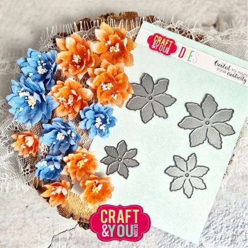 Craft & You Design stanssi – MAGDA’S SEVEN PETAL FLOWER