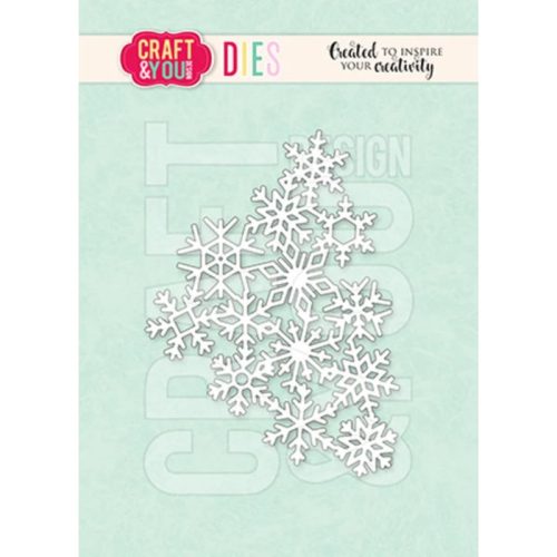 Craft & You Design stanssi – SNOWFLAKES BACKGROUND