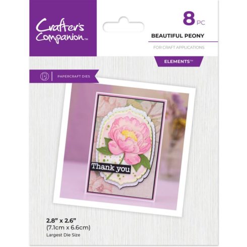 Crafter’s Companion Layered Florals stanssi – BEAUTIFUL PEONY