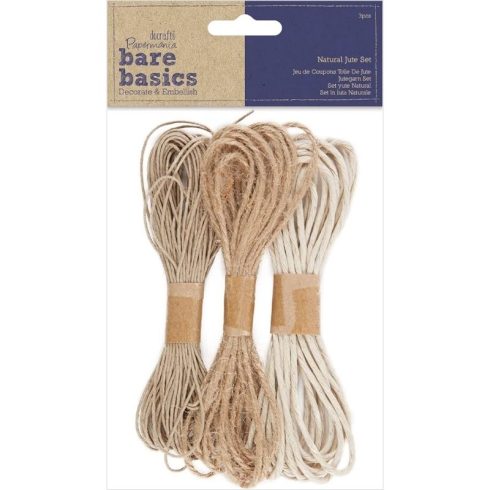 Docrafts Natural Jute Set – juuttinaru lajitelma (3kpl)