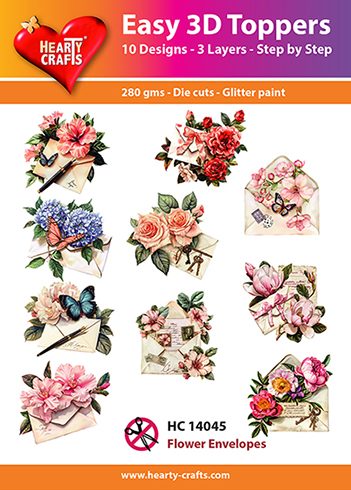 3D paketti Hearty Crafts Easy 3D Toppers