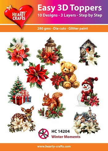 3D paketti Hearty Crafts Easy 3D Toppers