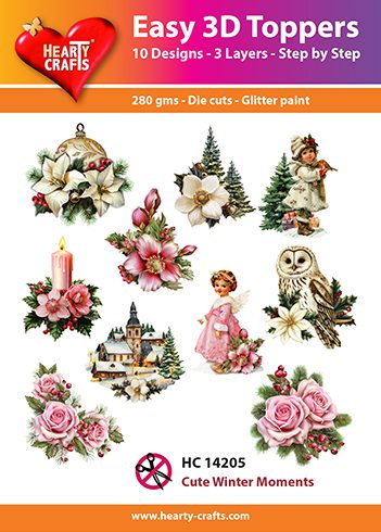 3D paketti Hearty Crafts Easy 3D Toppers