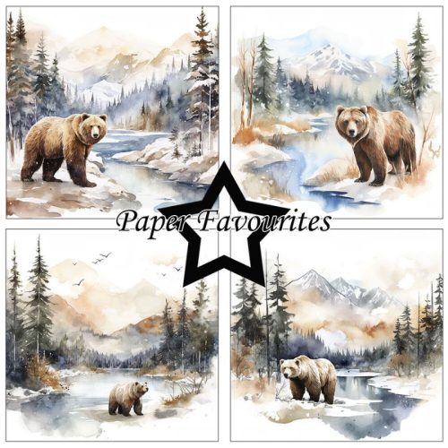 Paper Favourites – Winter Scene paperilajitelma 15 x 15 cm