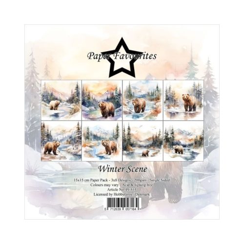 Paper Favourites – Winter Scene paperilajitelma 15 x 15 cm