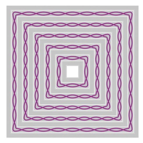 Sizzix Framelits stanssi – YVETTE INTERLACED SQUARES 1