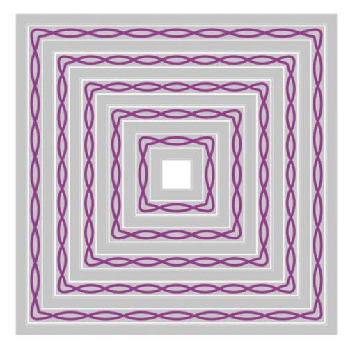 Sizzix Framelits stanssi – YVETTE INTERLACED SQUARES 1