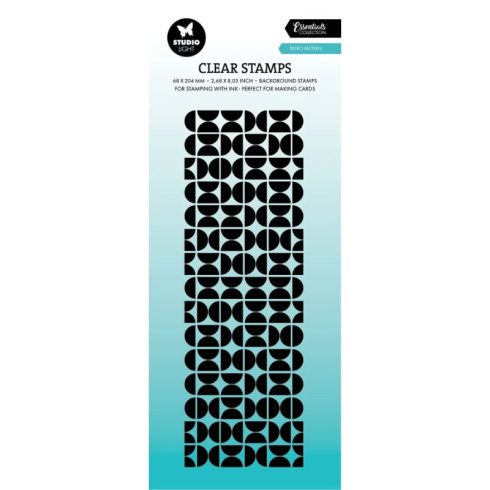 Studio Light Clear Stamp – Retro Pattern leimasin