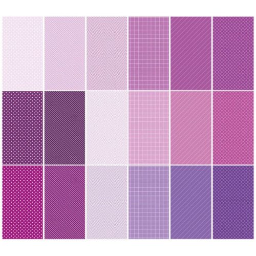 Studio Light Paper Pad – Shades of Purple Pattern paperilehtiö (A5) (1)