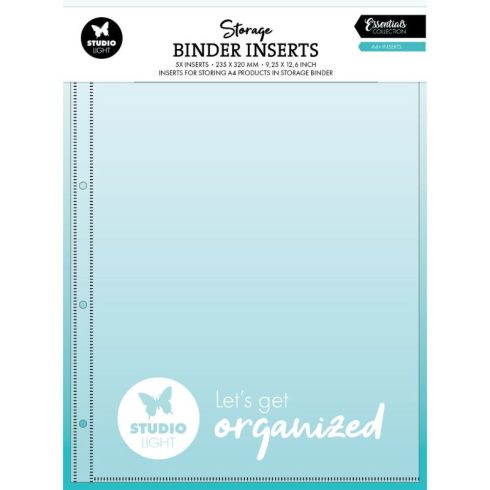 Studio Light – Storage Binder Inserts kansiotaskut A4+ (5 kpl)