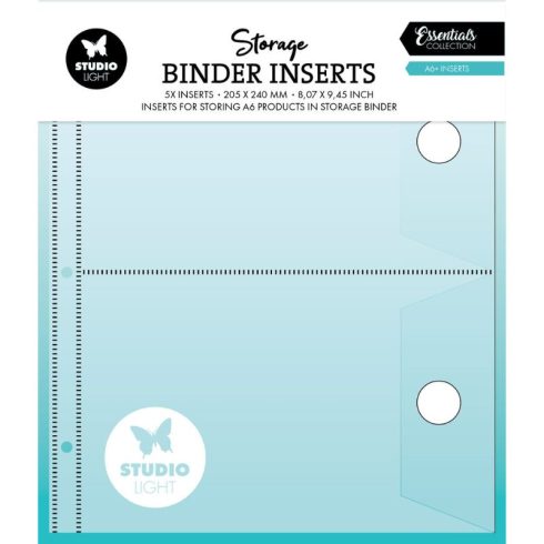 Studio Light – Storage Binder Inserts kansiotaskut A6+ (5 kpl)