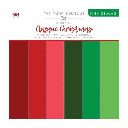 The Paper Boutique – Classic Christmas paperilajitelma 20 x 20 cm