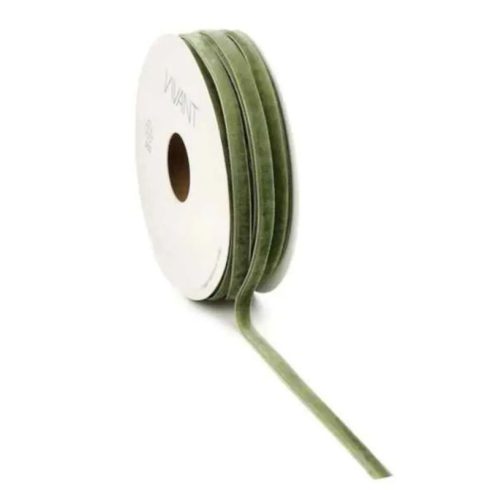 Vivant Velvety Ribbon Moss – samettinauha 20m (6mm) (1)