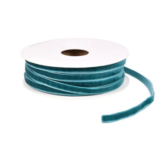 Vivant Velvety Ribbon Petrol – samettinauha 20m (6mm)