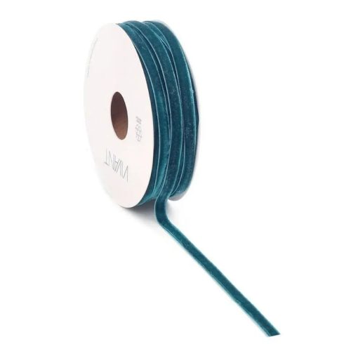 Vivant Velvety Ribbon Petrol – samettinauha 20m (6mm)