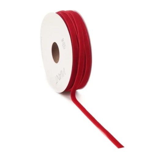 Vivant Velvety Ribbon Red – samettinauha 20m 6mm 1