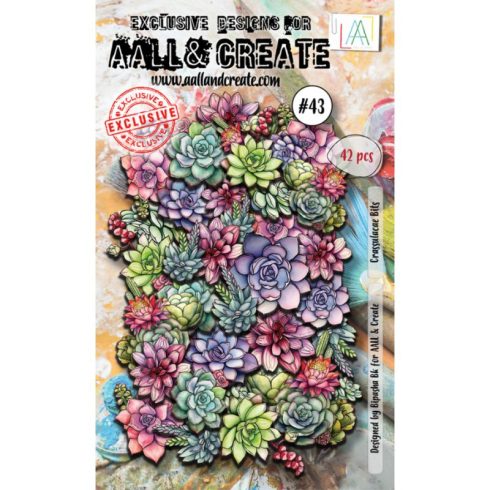 AALL & Create – Ephemera Die-Cuts Crassulacae leikekuvat (42 kpl)