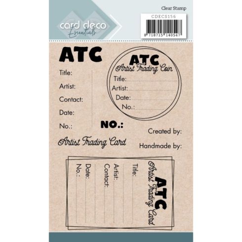 Card Deco Clear Stamp – ATC & ATC Coins leimasinsetti