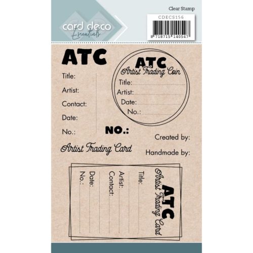 Card Deco Clear Stamp – ATC & ATC Coins leimasinsetti