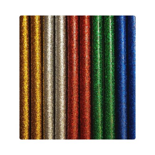 Christmas Glitter Glue Sticks 7mm (10 kpl) – Kimalle kuumaliimapuikot (2)