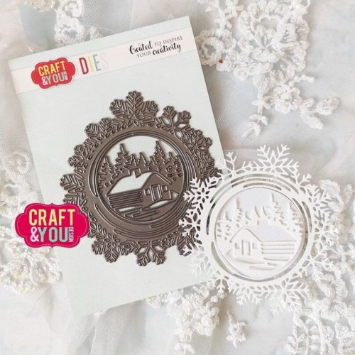 Craft You Design stanssi – SNOWFLAKES FRAME 1