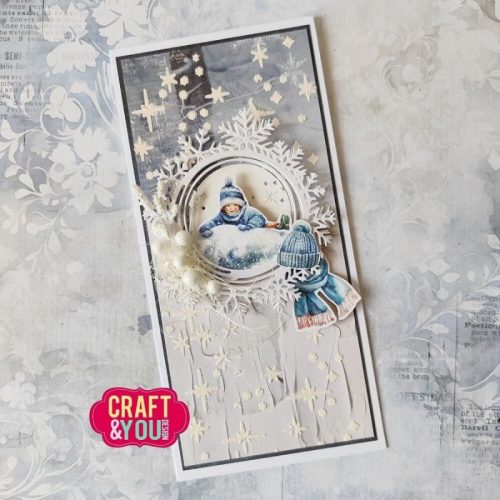 Craft You Design stanssi – SNOWFLAKES FRAME 3