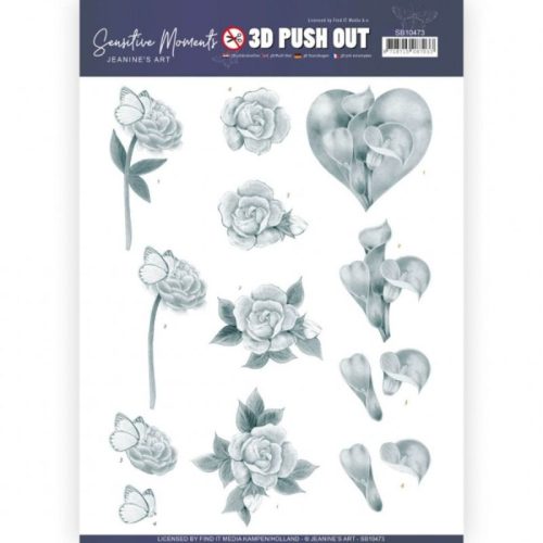 Jeanines Art 3D arkki – Sensitive Moments Grey Calla Lily