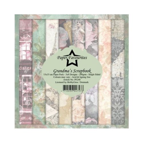 Paper Favourites – Grandma's Scrapbook paperilajitelma 15 x 15 cm