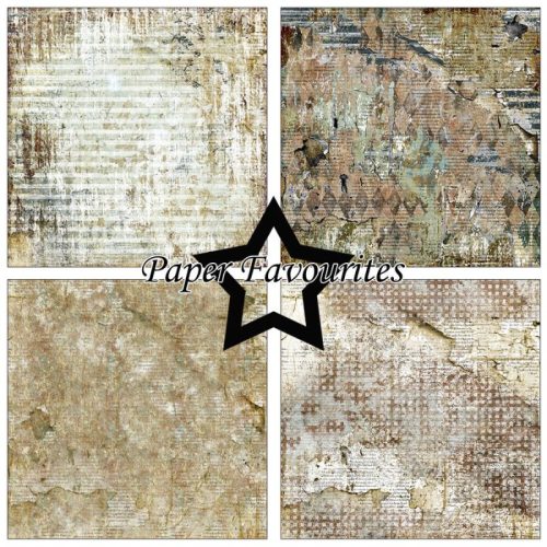 Paper Favourites – Grunge paperilajitelma 15 x 15 cm 3