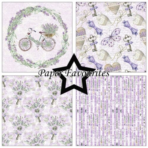 Paper Favourites – Lavender paperilajitelma 15 x 15 cm 2