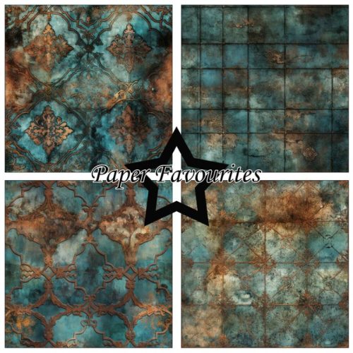 Paper Favourites – Patina paperilajitelma 15 x 15 cm 2