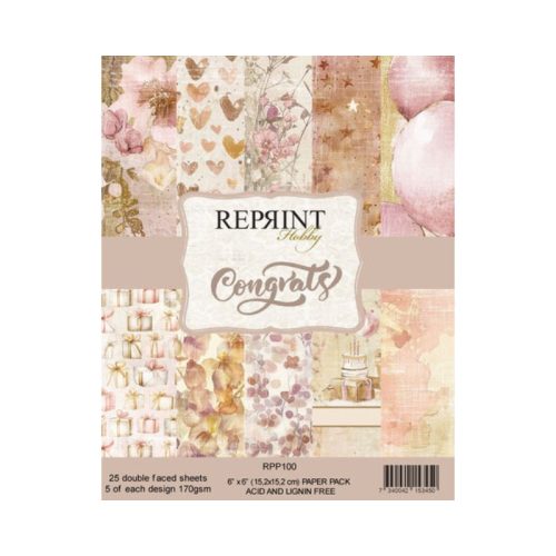 Reprint – Congrats paperilajitelma 15 x 15 cm