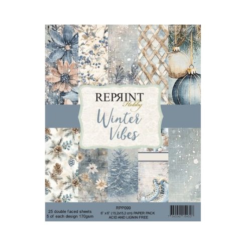 Reprint – Winter Vibes paperilajitelma 15 x 15 cm