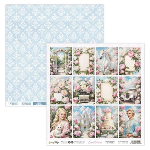 ScrapBoys Sweet Peonies paperilehtio 1