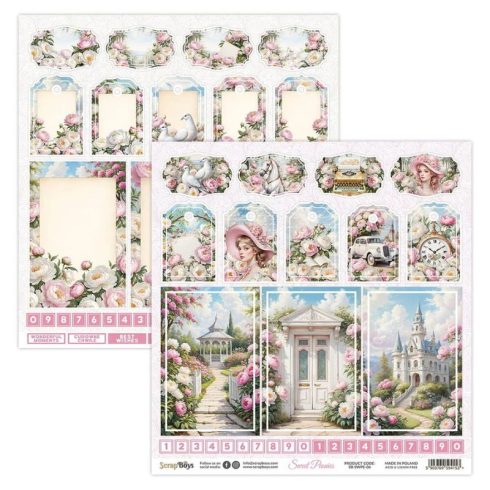 ScrapBoys Sweet Peonies paperilehtio