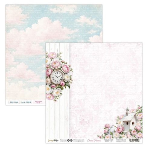 ScrapBoys Sweet Peonies paperilehtio 5