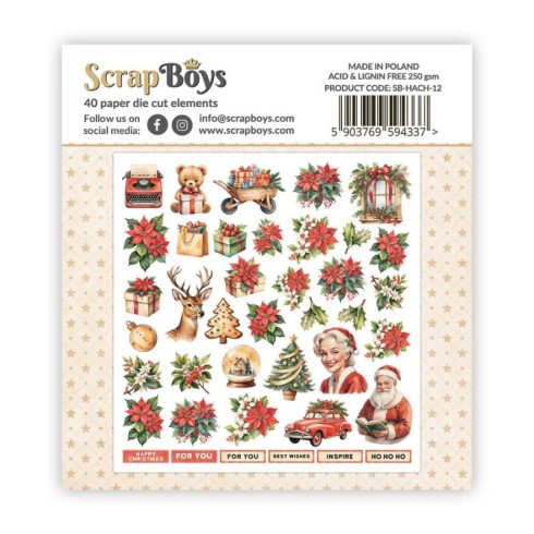 ScrapBoys – Happy Christmas leikekuvat (40 kpl) (1)