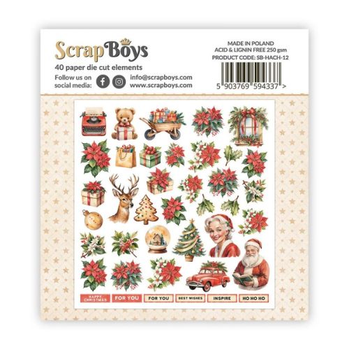 ScrapBoys – Happy Christmas leikekuvat (40 kpl) (1)