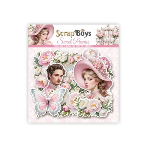 ScrapBoys – Sweet Peonies leikekuvat (37 kpl)