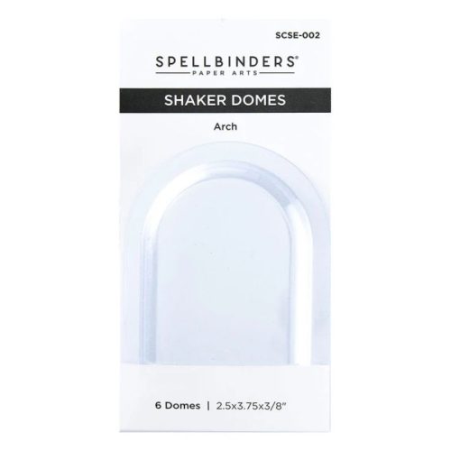 Spellbinders shaker muovikupu (6 kpl) – SHAKER DOMES ARCH