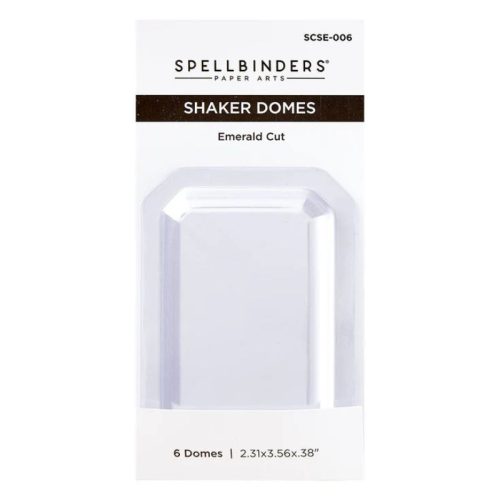 Spellbinders shaker muovikupu (6 kpl) – SHAKER DOMES EMERALD CUT