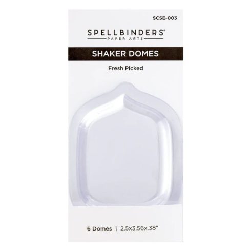 Spellbinders shaker muovikupu (6 kpl) – SHAKER DOMES FRESH PICKED