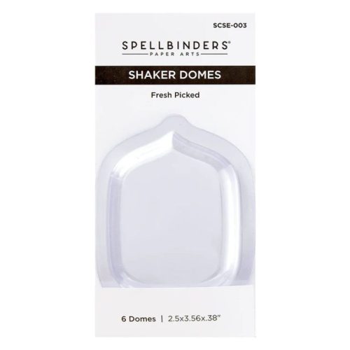 Spellbinders shaker muovikupu (6 kpl) – SHAKER DOMES FRESH PICKED